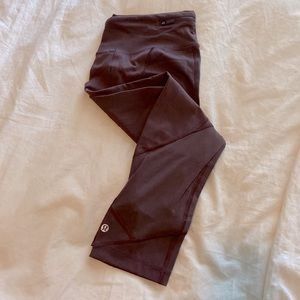 Lululemon mid rise maroon leggings